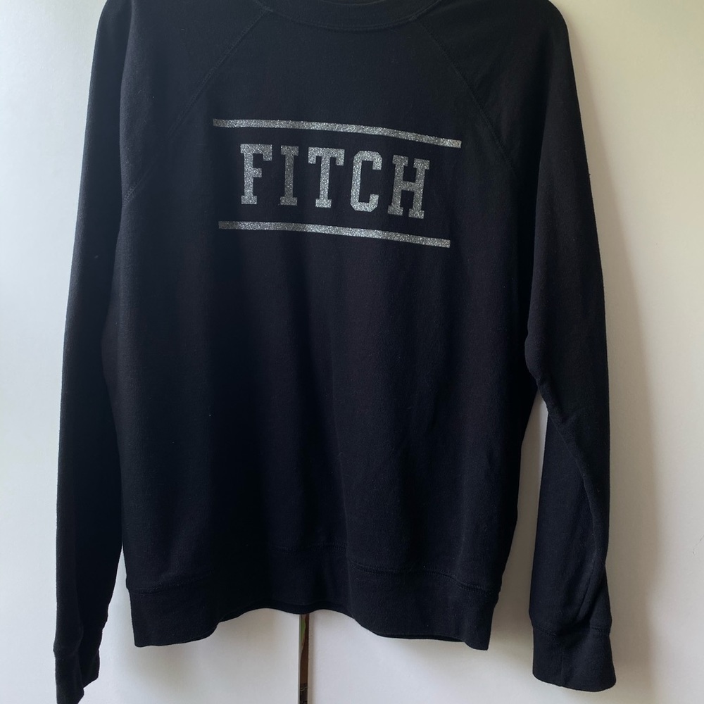 ABERCROMBIE kids Black Creckneck